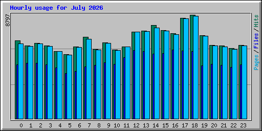 Hourly usage for July 2026